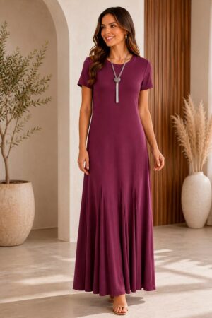 Vestido Largo Burdeos