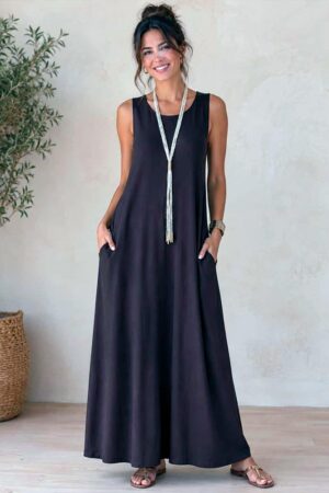 Vestido Liso Negro